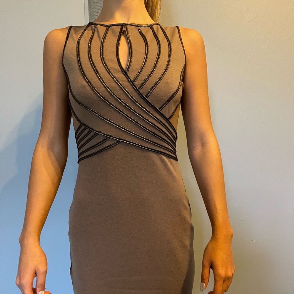 Boutique bronze sexy dress